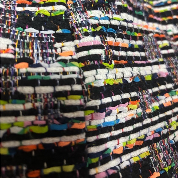 Ann Taylor Multicolor Tweed Fringe Raw Hem Skirt Women’s Size 6 Petite - Picture 4 of 12